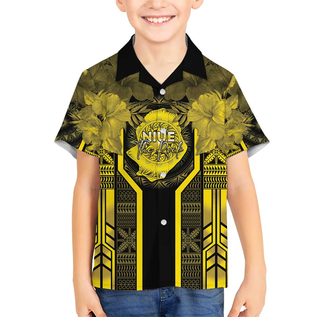 Niue The Rock Family Matching Puletasi and Hawaiian Shirt The Island Of The Uga - Polynesian Pride