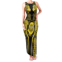 Niue The Rock Family Matching Tank Maxi Dress and Hawaiian Shirt The Island Of The Uga - Polynesian Pride