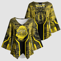 Niue The Rock Kimono Sleeve Blouse The Island Of The Uga LT05 - Polynesian Pride