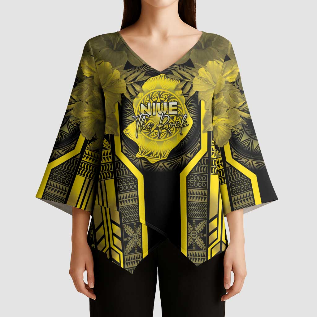 Niue The Rock Kimono Sleeve Blouse The Island Of The Uga LT05 - Polynesian Pride