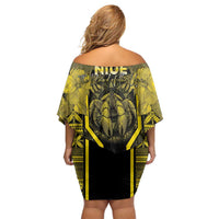 Niue The Rock Off Shoulder Short Dress The Island Of The Uga - Polynesian Pride