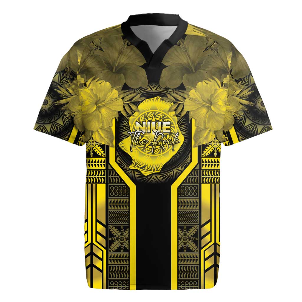 Niue The Rock Rugby Jersey The Island Of The Uga LT05 Black - Polynesian Pride