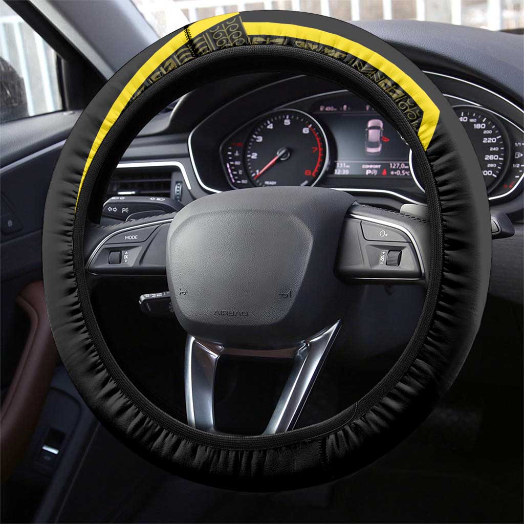 Niue The Rock Steering Wheel Cover The Island Of The Uga LT05 - Polynesian Pride