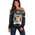 personalized-shiba-inu-dog-off-shoulder-sweater-with-polynesian-heart-name-tags