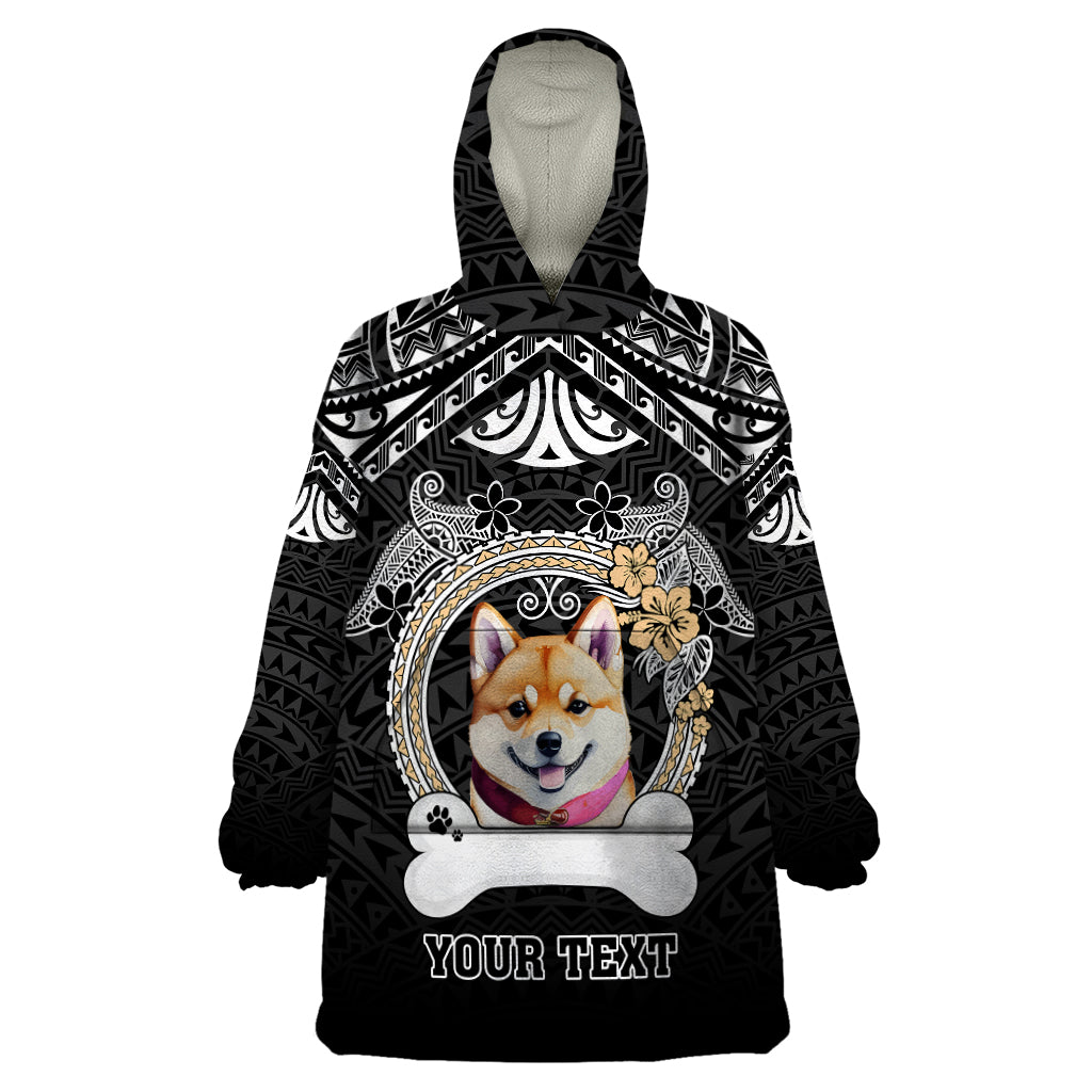 personalized-shiba-inu-dog-wearable-blanket-hoodie-with-polynesian-heart-name-tags