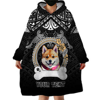 personalized-shiba-inu-dog-wearable-blanket-hoodie-with-polynesian-heart-name-tags
