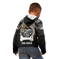 Personalized Pitbull Dog Kid Hoodie With Polynesian Heart Name Tags LT05 - Polynesian Pride