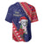 Guam Christmas Baseball Jersey Felis Nabidat Guaman Seal With Poinsettia