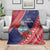 Guam Christmas Blanket Felis Nabidat Guaman Seal With Poinsettia