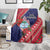 Guam Christmas Blanket Felis Nabidat Guaman Seal With Poinsettia