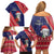 Guam Christmas Family Matching Off Shoulder Short Dress and Hawaiian Shirt Felis Nabidat Guaman Seal With Poinsettia