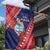 Guam Christmas Garden Flag Felis Nabidat Guaman Seal With Poinsettia