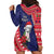 Guam Christmas Hoodie Dress Felis Nabidat Guaman Seal With Poinsettia