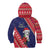 Guam Christmas Kid Hoodie Felis Nabidat Guaman Seal With Poinsettia