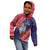 Guam Christmas Kid Hoodie Felis Nabidat Guaman Seal With Poinsettia