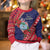 Guam Christmas Kid Ugly Christmas Sweater Felis Nabidat Guaman Seal With Poinsettia