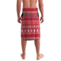 Guam Christmas Lavalava Felis Nabidat Guaman Seal With Poinsettia LT05 - Polynesian Pride