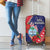 Guam Christmas Luggage Cover Felis Nabidat Guaman Seal With Poinsettia