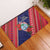 Guam Christmas Rubber Doormat Felis Nabidat Guaman Seal With Poinsettia