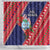 Guam Christmas Shower Curtain Felis Nabidat Guaman Seal With Poinsettia