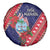 Guam Christmas Spare Tire Cover Felis Nabidat Guaman Seal With Poinsettia