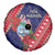 Guam Christmas Spare Tire Cover Felis Nabidat Guaman Seal With Poinsettia