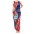 Guam Christmas Tank Maxi Dress Felis Nabidat Guaman Seal With Poinsettia