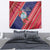 Guam Christmas Tapestry Felis Nabidat Guaman Seal With Poinsettia