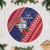 Guam Christmas Tree Skirt Felis Nabidat Guaman Seal With Poinsettia