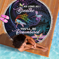 Polynesia Memorial Beach Blanket Always Remembered Dragonfly Polynesian Style LT05 - Polynesian Pride