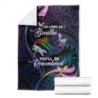 Polynesia Memorial Blanket Always Remembered Dragonfly Polynesian Style LT05 - Polynesian Pride
