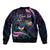 Personalised Polynesia Memorial Bomber Jacket Always Remembered Dragonfly Polynesian Style