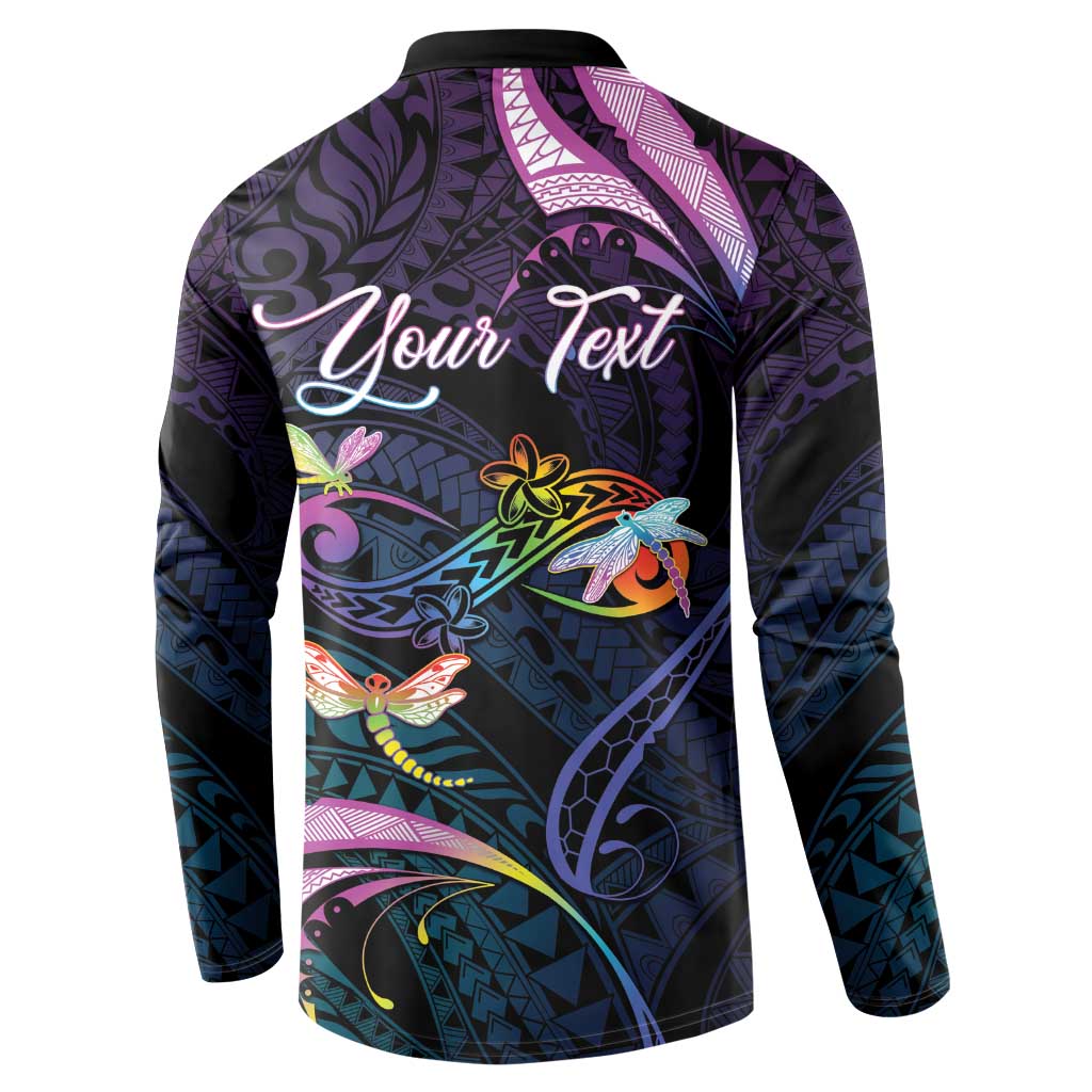Personalised Polynesia Memorial Button Sweatshirt Always Remembered Dragonfly Polynesian Style LT05 - Polynesian Pride