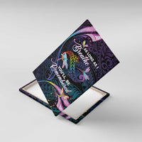 Polynesia Memorial Canvas Wall Art Always Remembered Dragonfly Polynesian Style LT05 With Frame Colorful - Polynesian Pride