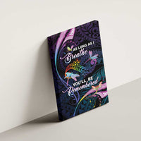 Polynesia Memorial Canvas Wall Art Always Remembered Dragonfly Polynesian Style LT05 - Polynesian Pride