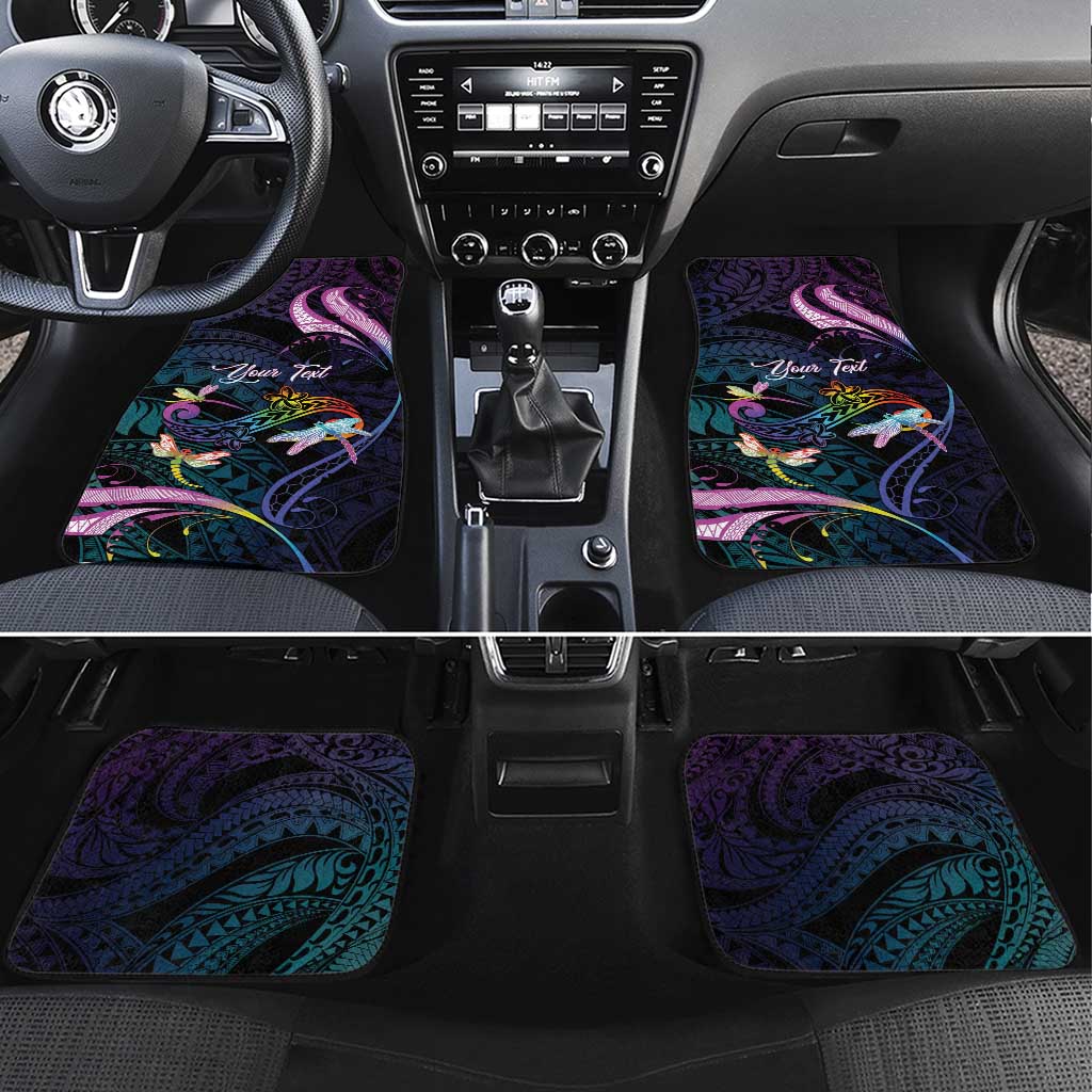 Polynesia Memorial Car Mats Always Remembered Dragonfly Polynesian Style LT05 Set 4pcs Colorful - Polynesian Pride