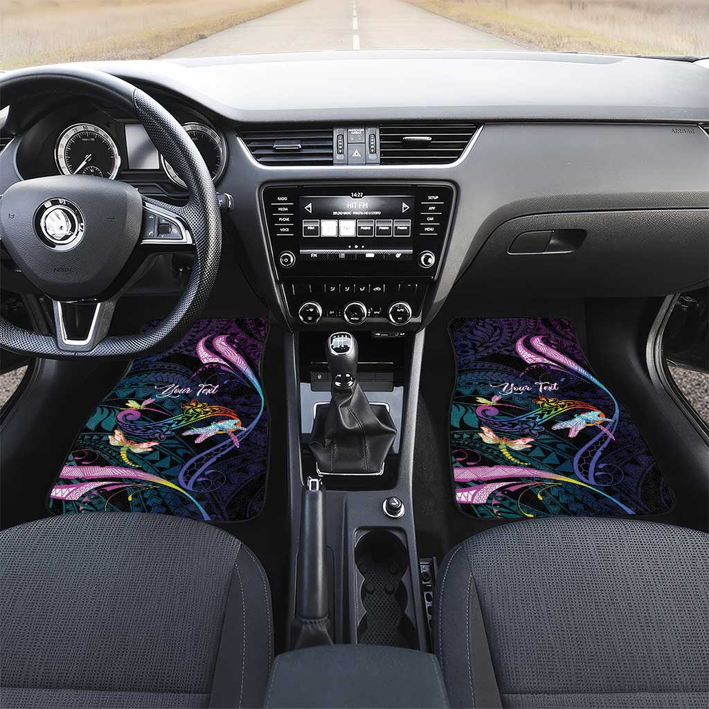 Polynesia Memorial Car Mats Always Remembered Dragonfly Polynesian Style LT05 Set 2pcs - Front Colorful - Polynesian Pride