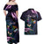 Personalised Polynesia Memorial Couples Matching Off Shoulder Maxi Dress and Hawaiian Shirt Always Remembered Dragonfly Polynesian Style