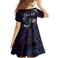 Personalised Polynesia Memorial Family Matching Off The Shoulder Long Sleeve Dress and Hawaiian Shirt Always Remembered Dragonfly Polynesian Style