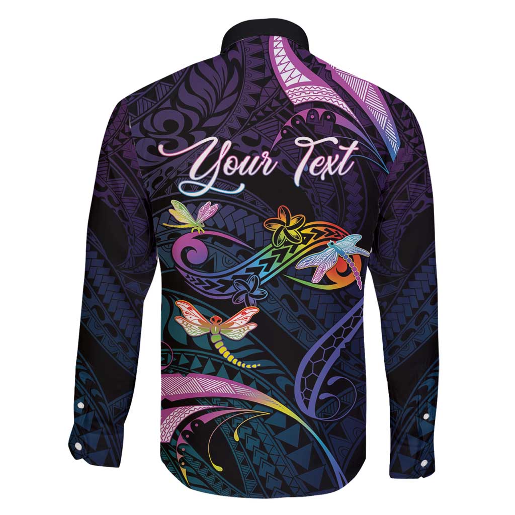 Personalised Polynesia Memorial Family Matching Off Shoulder Short Dress and Hawaiian Shirt Always Remembered Dragonfly Polynesian Style LT05 - Polynesian Pride