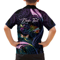 Personalised Polynesia Memorial Family Matching Tank Maxi Dress and Hawaiian Shirt Always Remembered Dragonfly Polynesian Style