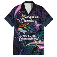 Personalised Polynesia Memorial Hawaiian Shirt Always Remembered Dragonfly Polynesian Style LT05 Colorful - Polynesian Pride