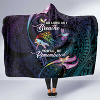Polynesia Memorial Hooded Blanket Always Remembered Dragonfly Polynesian Style LT05 One Size Colorful - Polynesian Pride