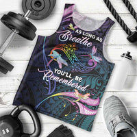 Personalised Polynesia Memorial Men Tank Top Always Remembered Dragonfly Polynesian Style LT05 - Polynesian Pride