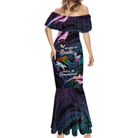 Personalised Polynesia Memorial Mermaid Dress Always Remembered Dragonfly Polynesian Style