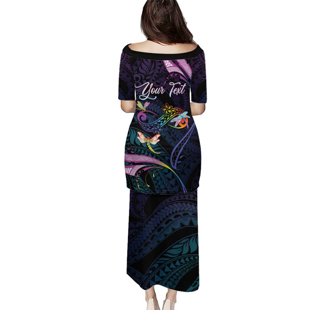 Personalised Polynesia Memorial Puletasi Always Remembered Dragonfly Polynesian Style LT05 - Polynesian Pride