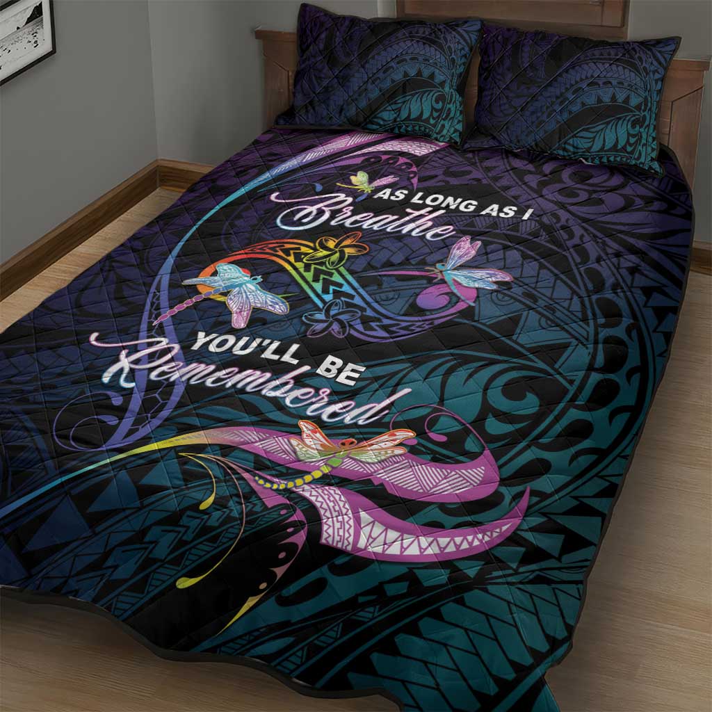 Polynesia Memorial Quilt Bed Set Always Remembered Dragonfly Polynesian Style LT05 - Polynesian Pride