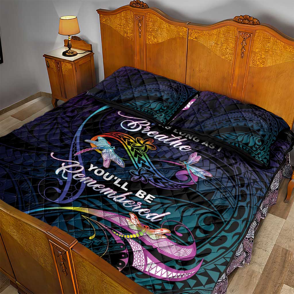 Polynesia Memorial Quilt Bed Set Always Remembered Dragonfly Polynesian Style LT05 - Polynesian Pride