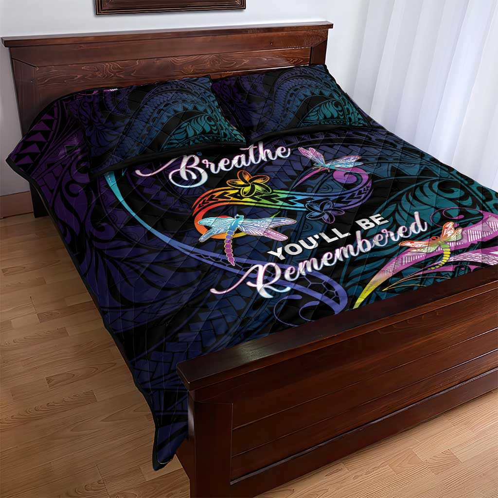 Polynesia Memorial Quilt Bed Set Always Remembered Dragonfly Polynesian Style LT05 - Polynesian Pride