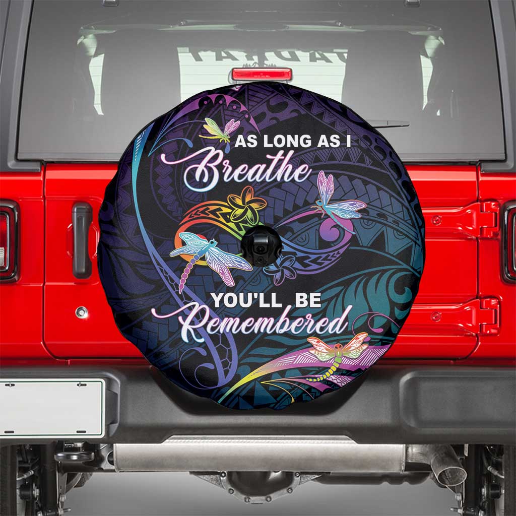 Polynesia Memorial Spare Tire Cover Always Remembered Dragonfly Polynesian Style LT05 - Polynesian Pride
